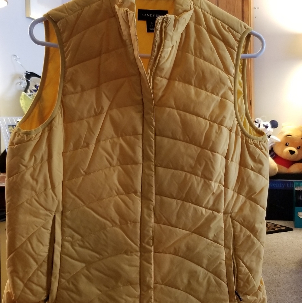 Lands End Yellow Vest